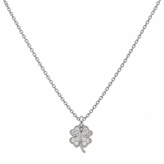 Collier Crivelli Femme in Or blanc Diamante 0.09 Ct 370-XN2572 - 370-XN2572